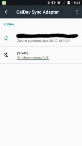 Screenshot CalDAV anlegen Android