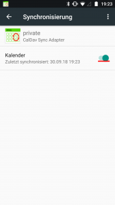 Screenshot CalDAV anlegen Android